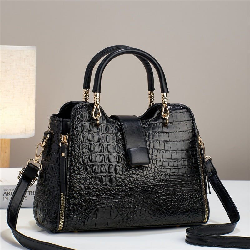Crocodile Pattern, Large Capacity, Casual Tote bag