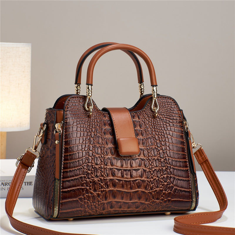 Crocodile Pattern, Large Capacity, Casual Tote bag