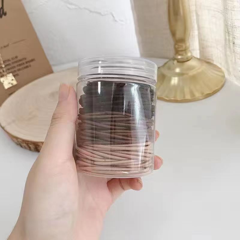 100 rubber bands canned headband macaron rubber band versatile rubber band hair tie rope