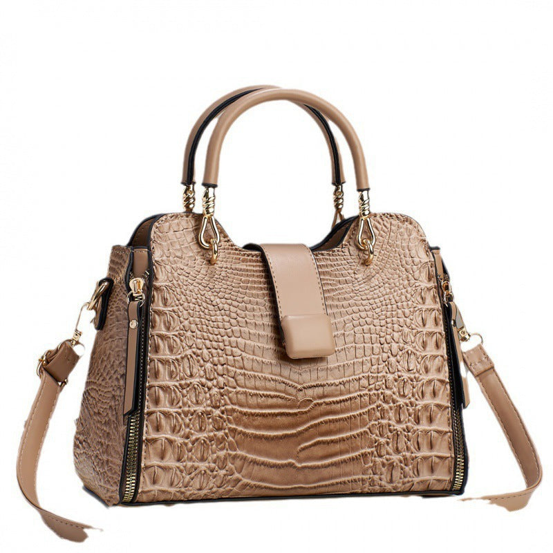 Crocodile Pattern, Large Capacity, Casual Tote bag
