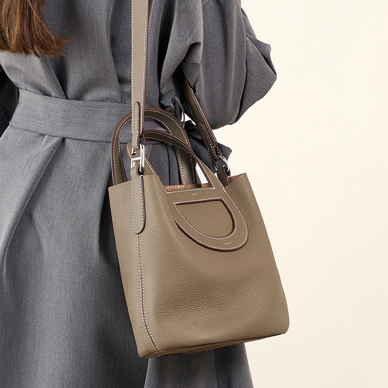 bucket bag hand-held shoulder