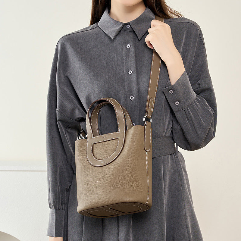 bucket bag hand-held shoulder